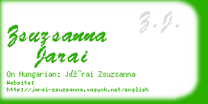 zsuzsanna jarai business card